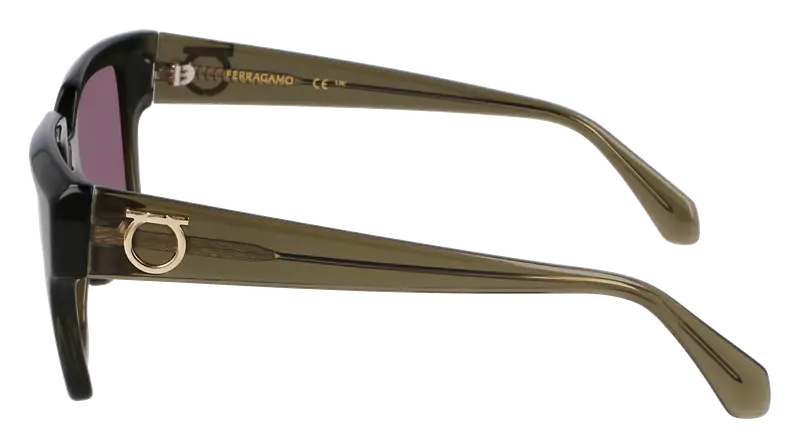 Ferragamo Occhiali da sole Donna Verde 872896 miniatura 3