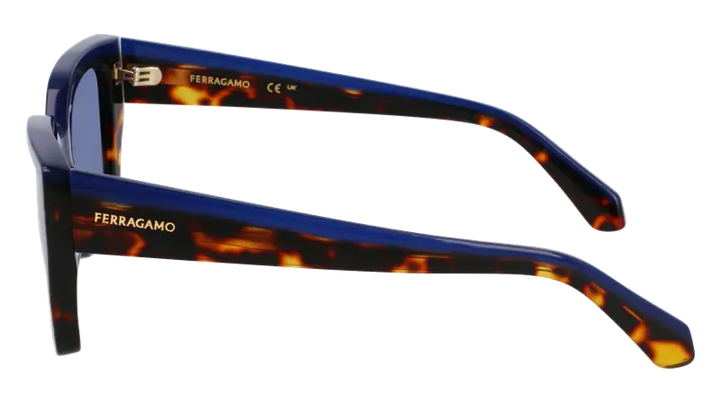 Ferragamo Occhiali da sole Donna Blu 872792 miniatura 3