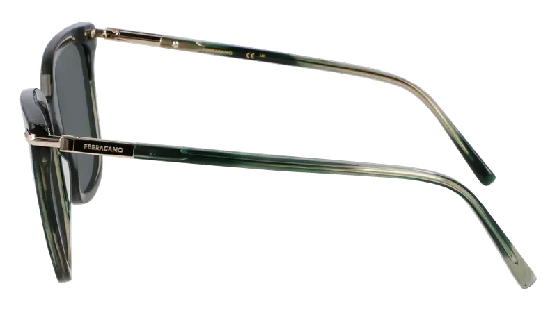 Ferragamo Occhiali da sole Donna Verde 872873 miniatura 3