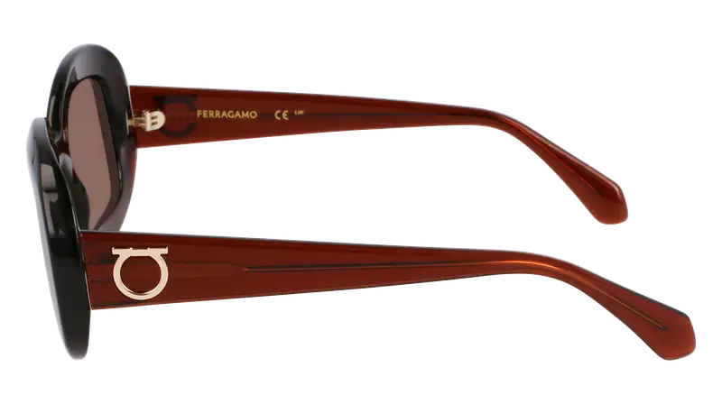Ferragamo Occhiali da sole Donna Marrone 876960 miniatura 2