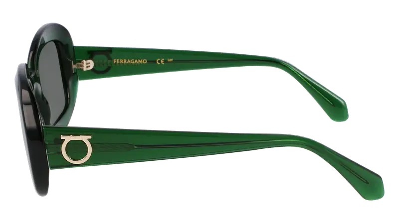 Ferragamo Occhiali da sole Donna Verde 876957 miniatura 2