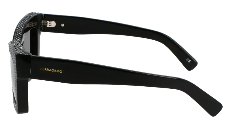 Ferragamo Occhiali da sole Donna Nero 876020 miniatura 2