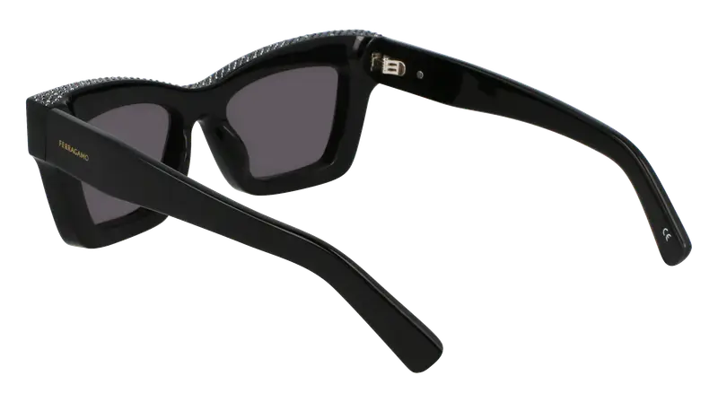 Ferragamo Occhiali da sole Donna Nero 876020 miniatura 3