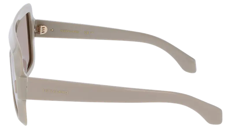 Ferragamo Occhiali da sole Donna Beige 876018 miniatura 2