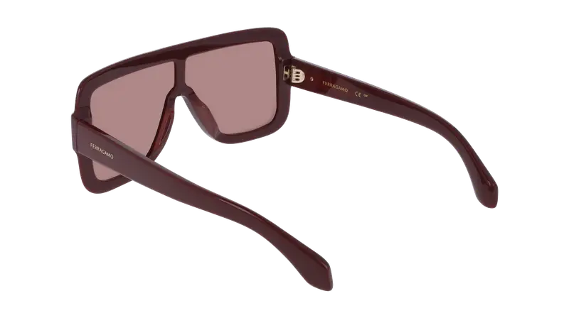 Ferragamo Occhiali da sole Donna Bordeaux 876027 miniatura 3