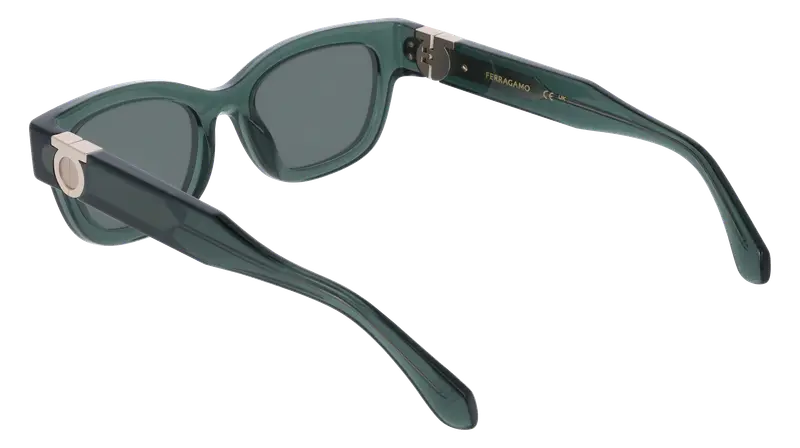 Ferragamo Occhiali da sole Donna Verde 876055 miniatura 3