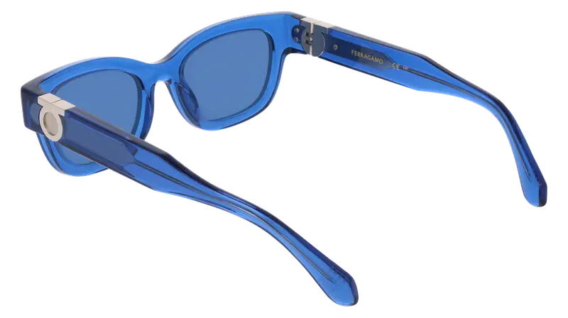 Ferragamo Occhiali da sole Donna Blu 876065 miniatura 3