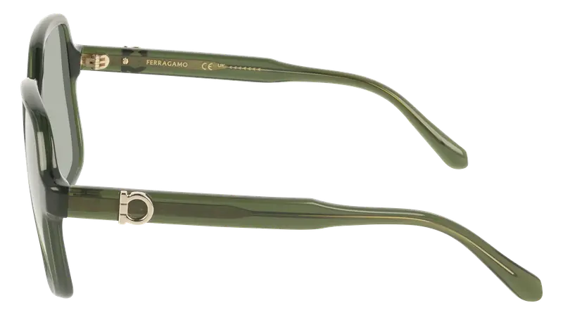 Ferragamo Occhiali da sole Donna Verde 876289 miniatura 2