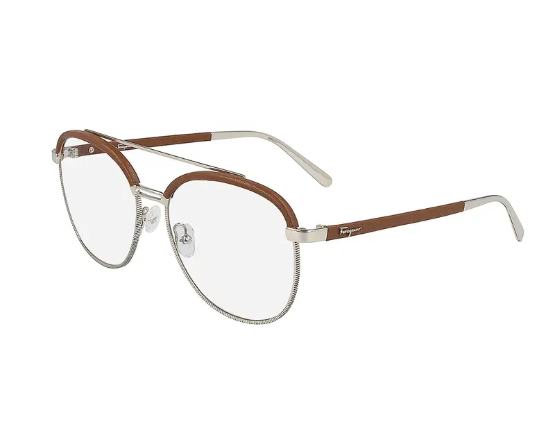 Ferragamo Donna SF2195L 42914 704 Montature da vista Metallo Oro  Pilot