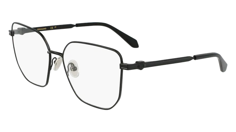 Ferragamo Donna SF2234 002 Montature da vista Metallo Nero  Squadrata Normale