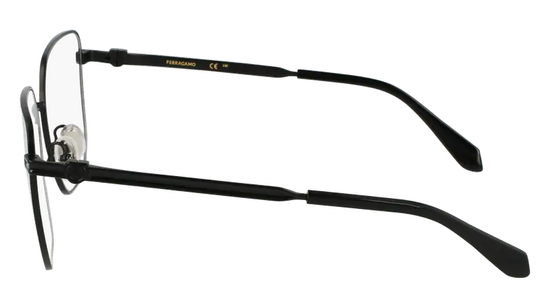 Ferragamo Donna SF2234 002 Montature da vista Metallo Nero Squadrata Normale miniatura 3