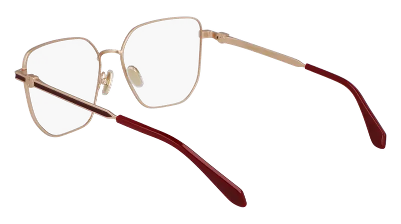 Ferragamo Donna SF2234 770 Montature da vista Metallo Oro Squadrata Normale miniatura 2