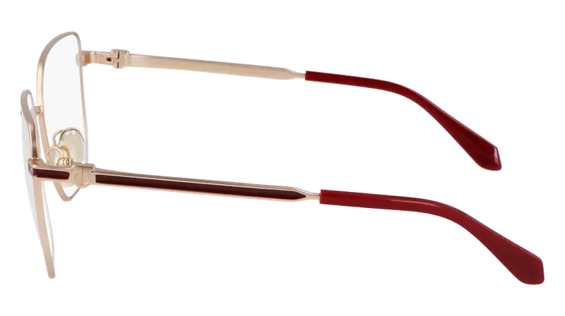 Ferragamo Donna SF2234 770 Montature da vista Metallo Oro Squadrata Normale miniatura 3