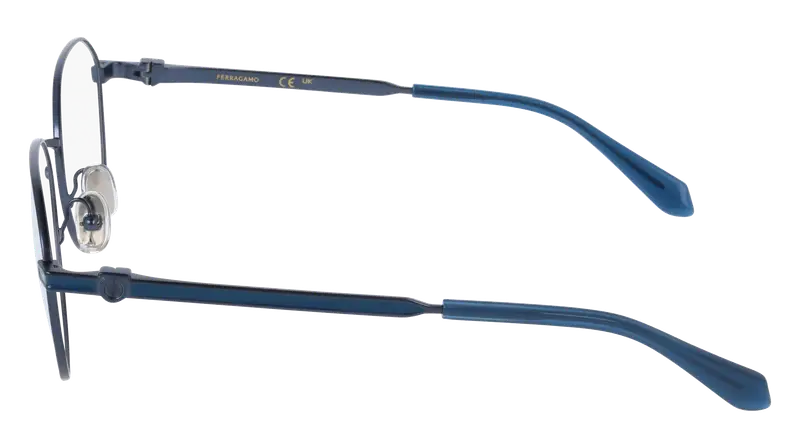 Ferragamo Donna SF2236 414 Montature da vista Metallo Blu Normale miniatura 2