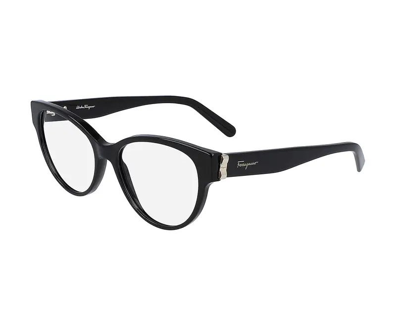 Ferragamo Donna SF2863 42908 001 Montature da vista Plastica Nero  Cat Eye