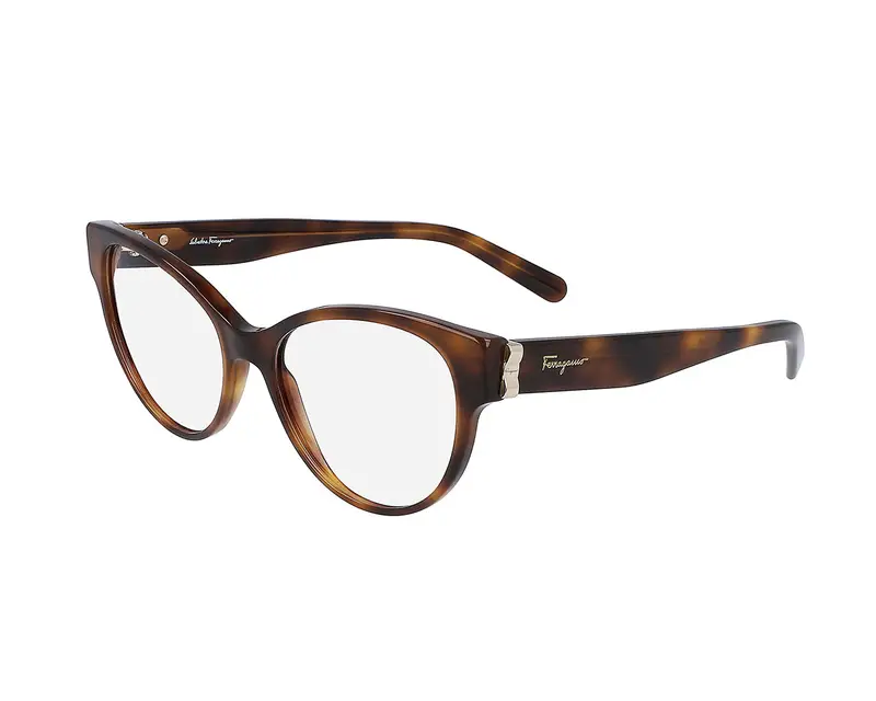 Ferragamo Donna SF2863 42908 214 Montature da vista Plastica Havana  Cat Eye