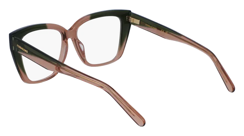 Ferragamo Donna SF2939N 326 Montature da vista Acetato Verde Squadrata Normale Normale miniatura 2