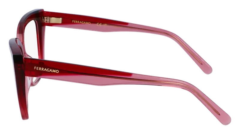 Ferragamo Donna SF2939N 617 Montature da vista Acetato Bordeaux Squadrata Normale Normale miniatura 3