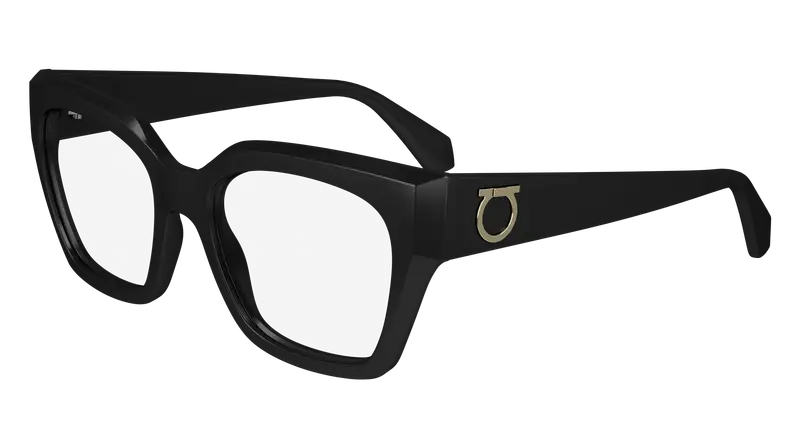 Ferragamo Donna SF2983 001 Montature da vista Acetato Nero  Squadrata Normale Normale