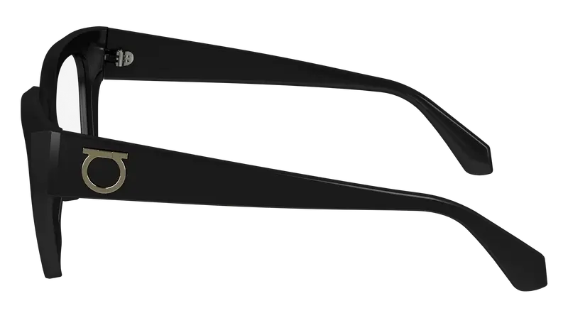 Ferragamo Donna SF2983 001 Montature da vista Acetato Nero Squadrata Normale Normale miniatura 3