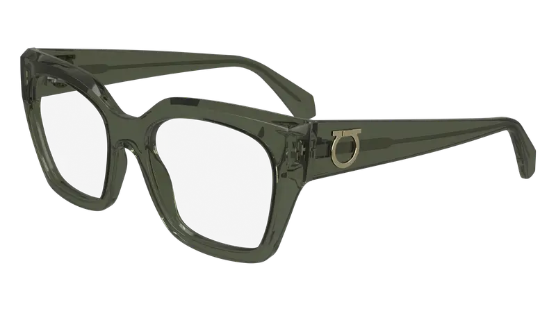 Ferragamo Donna SF2983 320 Montature da vista Acetato Verde  Squadrata Normale Normale