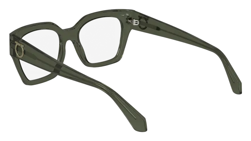 Ferragamo Donna SF2983 320 Montature da vista Acetato Verde Squadrata Normale Normale miniatura 2