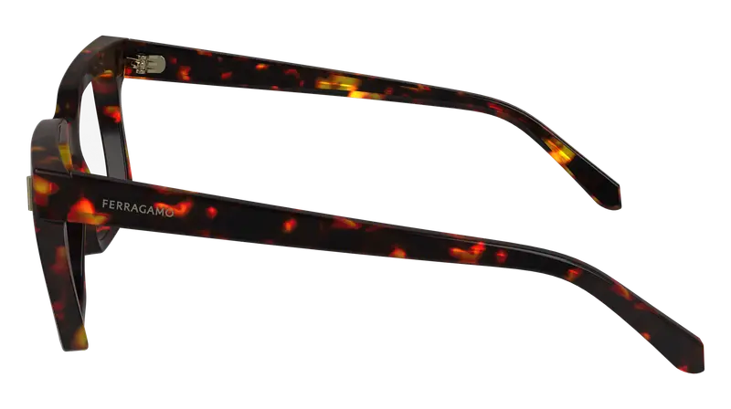 Ferragamo Donna SF2993 242 Montature da vista Acetato Havana Squadrata Normale Normale miniatura 3