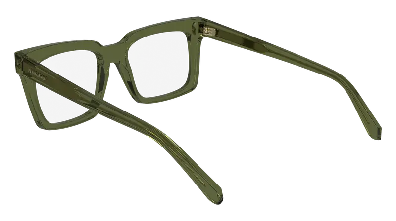 Ferragamo Donna SF2993 320 Montature da vista Acetato Verde Squadrata Normale Normale miniatura 2