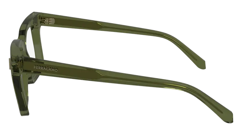 Ferragamo Donna SF2993 320 Montature da vista Acetato Verde Squadrata Normale Normale miniatura 3