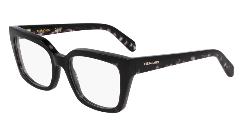 Ferragamo Donna SF3010 004 Montature da vista Acetato Nero  Squadrata Normale