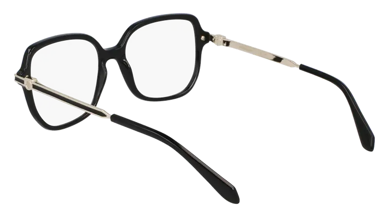 Ferragamo Donna SF3012 001 Montature da vista Acetato Nero Squadrata Normale miniatura 2
