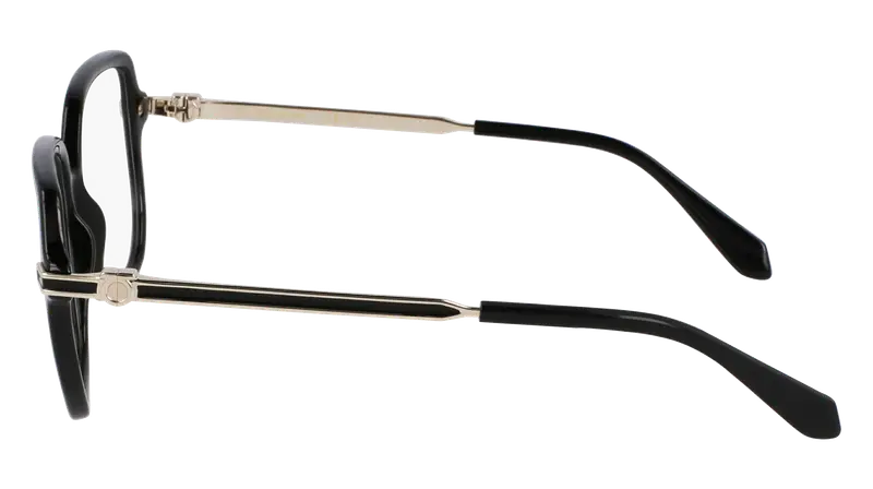 Ferragamo Donna SF3012 001 Montature da vista Acetato Nero Squadrata Normale miniatura 3