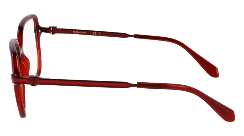 Ferragamo Donna SF3012 224 Montature da vista Acetato Marrone Squadrata Normale miniatura 3