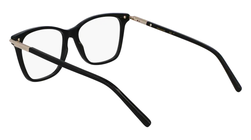 Ferragamo Donna SF3013 001 Montature da vista Acetato Nero Squadrata Normale miniatura 2