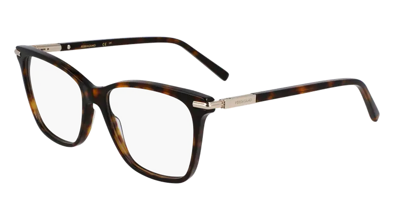 Ferragamo Donna SF3013 242 Montature da vista Acetato Havana  Squadrata Normale