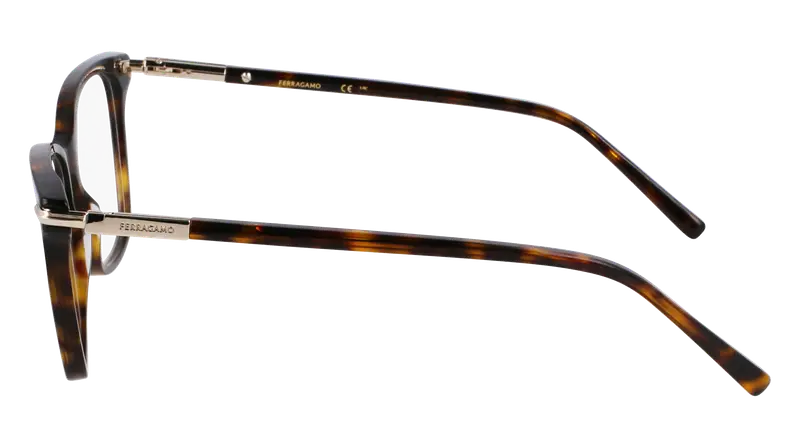 Ferragamo Donna SF3013 242 Montature da vista Acetato Havana Squadrata Normale miniatura 3