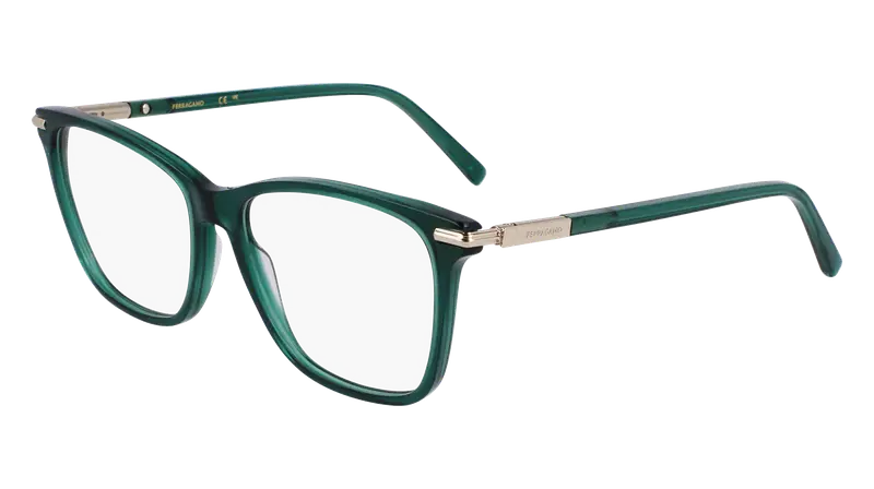 Ferragamo Donna SF3013 317 Montature da vista Acetato Verde  Squadrata Normale