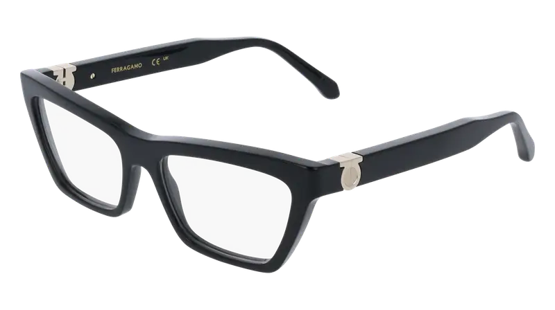 Ferragamo Donna SF3021 1 Montature da vista Acetato Nero  Farfalla Normale