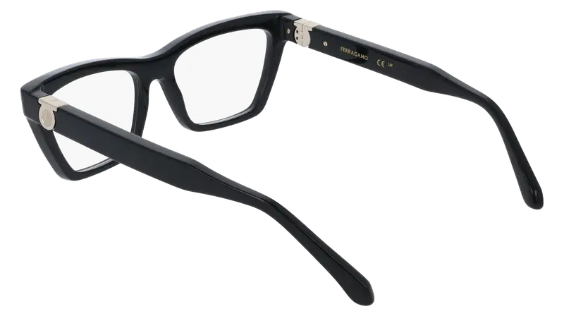 Ferragamo Donna SF3021 1 Montature da vista Acetato Nero Farfalla Normale miniatura 3