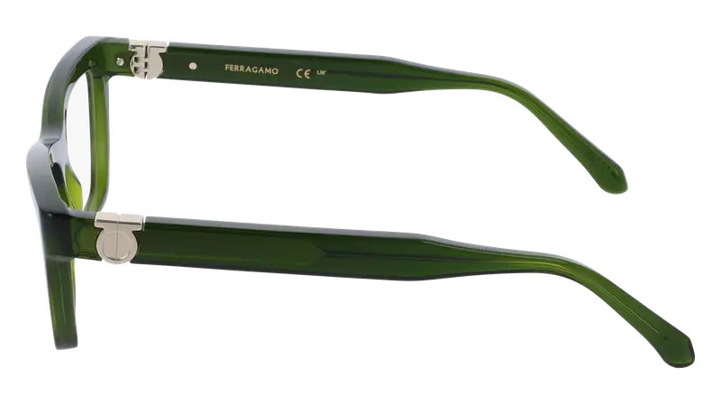 Ferragamo Donna SF3021 317 Montature da vista Acetato Verde Farfalla Normale miniatura 2