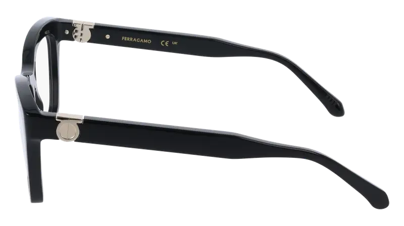 Ferragamo Donna SF3022 1 Montature da vista Acetato Nero Squadrata Normale miniatura 2