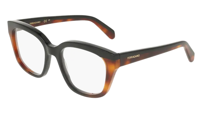 Ferragamo Donna SF3023 006 Montature da vista Acetato Nero  Squadrata Normale