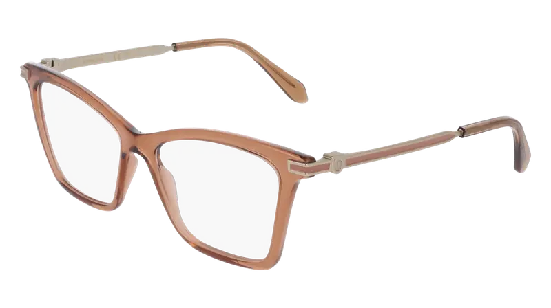 Ferragamo Donna SF3024 232 Montature da vista Acetato Marrone  Cat Eye Normale