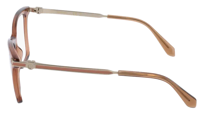 Ferragamo Donna SF3024 232 Montature da vista Acetato Marrone Cat Eye Normale miniatura 2