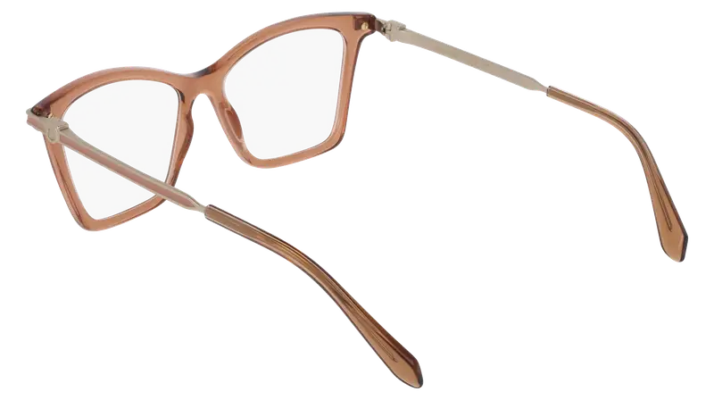 Ferragamo Donna SF3024 232 Montature da vista Acetato Marrone Cat Eye Normale miniatura 3