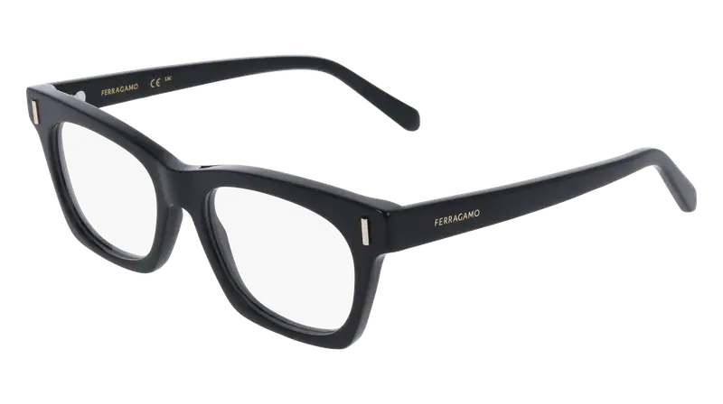 Ferragamo Donna SF3025 001 Montature da vista Acetato Nero  Squadrata Normale