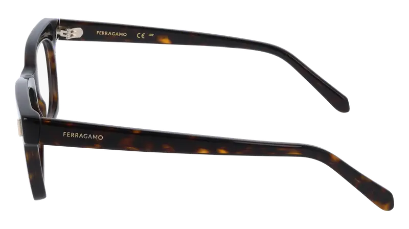 Ferragamo Donna SF3025 242 Montature da vista Acetato Havana Squadrata Normale miniatura 2