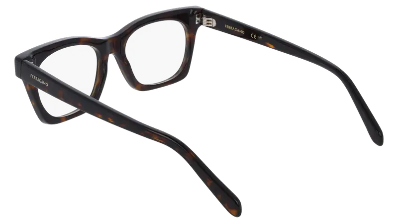 Ferragamo Donna SF3025 242 Montature da vista Acetato Havana Squadrata Normale miniatura 3