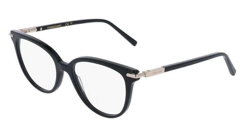 Ferragamo Donna SF3026 1 Montature da vista Acetato Nero  Farfalla Normale