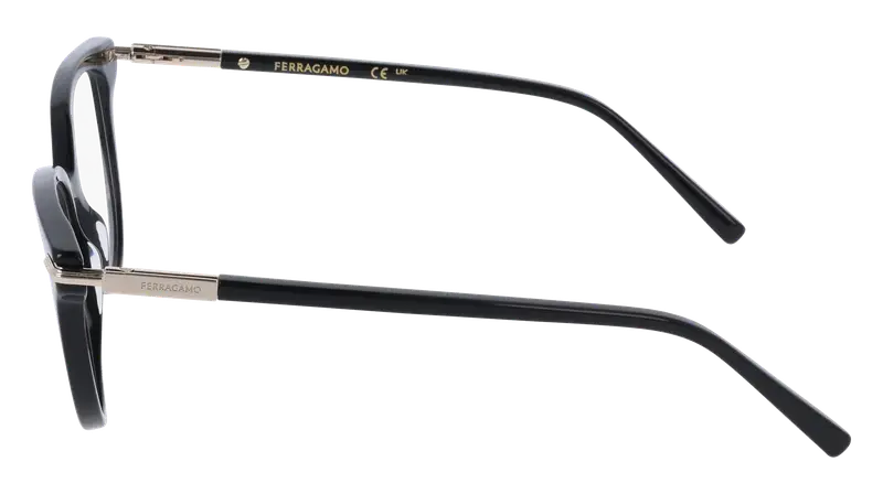 Ferragamo Donna SF3026 1 Montature da vista Acetato Nero Farfalla Normale miniatura 2